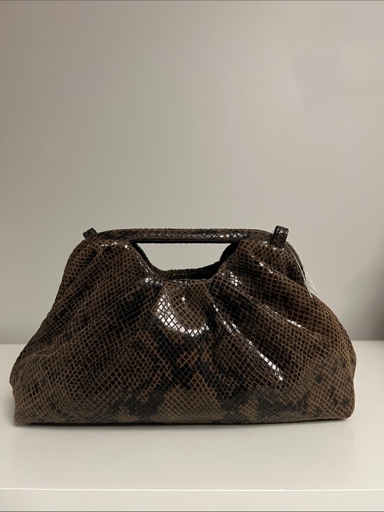 Handbags - Made in Italy Leather Snakeskin-Effect Top-Handle Bag